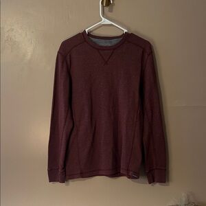 Eddie Bauer Maroon Thermal Tee